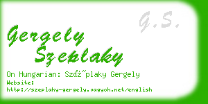 gergely szeplaky business card